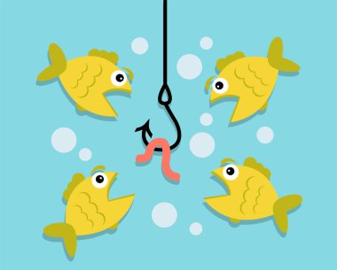 Balık tutma, solucan ve balık