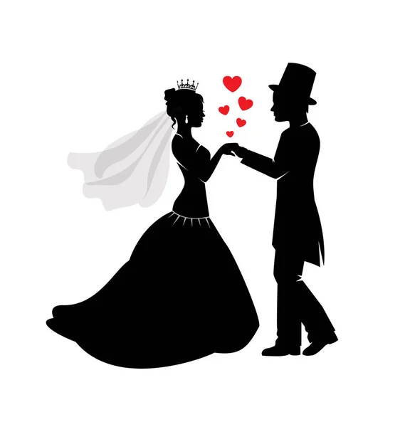 Hochzeit und Liebe — Stockvektor