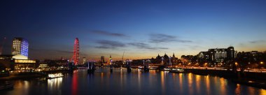 Londra manzarası, gece görünümü