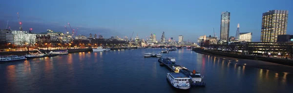 London Panorama, noční pohled — Stock fotografie