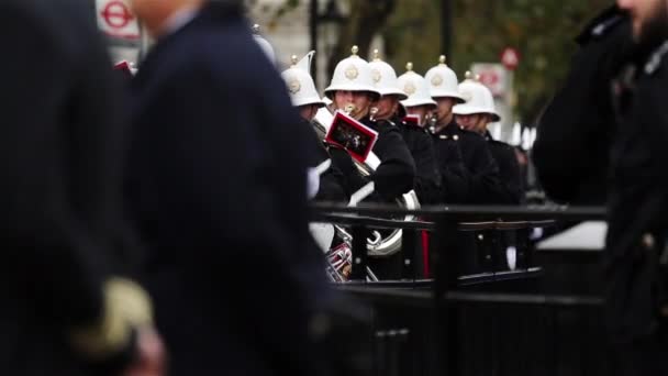 Remembrance Day Parade, London — Stock Video