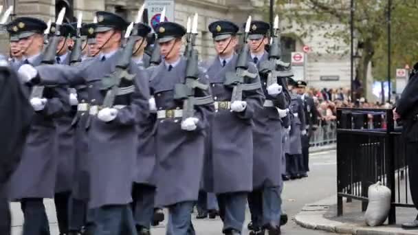 Remembrance Day Parade, London — Stock Video