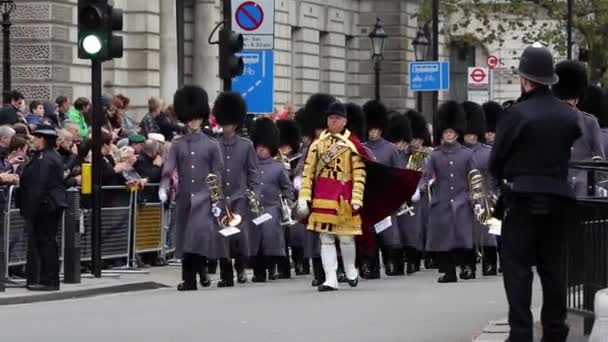 Remembrance Day Parade, London — Stock Video