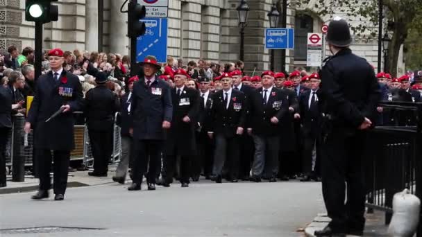 Remembrance Day Parade, London — Stock Video
