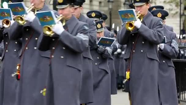 Remembrance Day Parade, London — Stock video