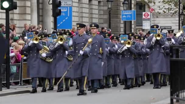 Remembrance Day Parade, London — Αρχείο Βίντεο