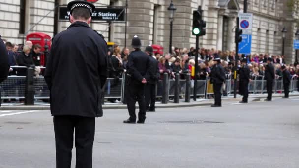 Desfile do Dia da Memória, Londres — Vídeo de Stock