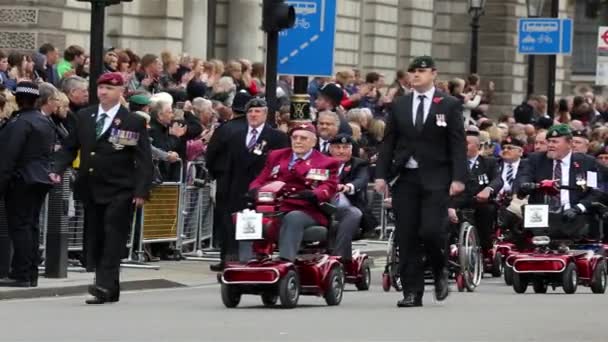 Remembrance Day Parade, London — Stock Video