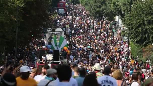 2017, Notting Hill Carnival, Annual London Event — Stock Video