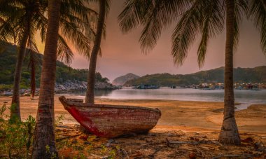 güzel bir plaj Vietnam