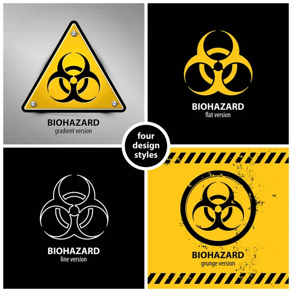 Biohazard simgeler kümesi — Stok Vektör