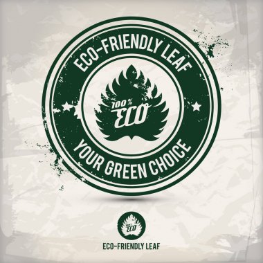 Alternatif Eko Dostu yaprak damgası