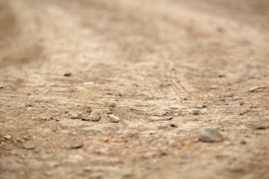 Yol, doku, kum, taşlar