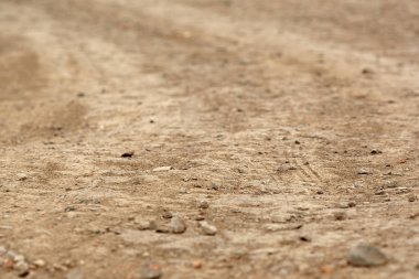 Yol, doku, kum, taşlar