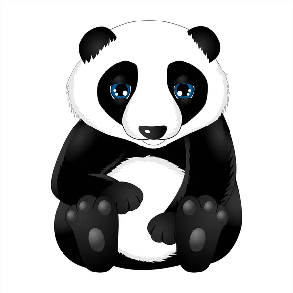 Mignon Dessin Animé Bébé Panda — Image vectorielle
