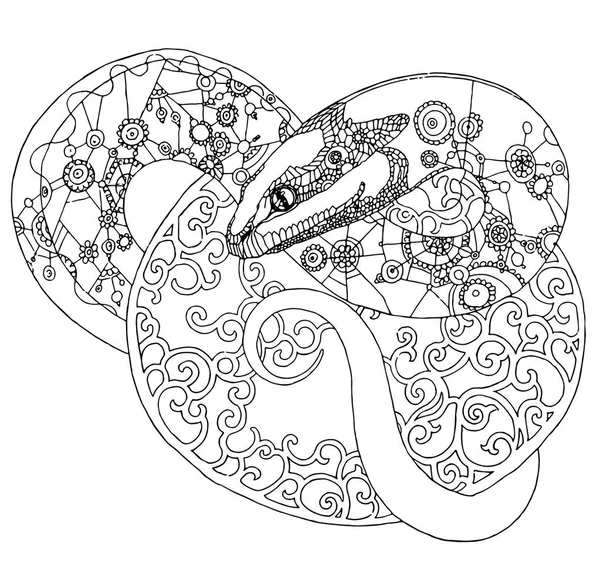 snake illustration tattoo background