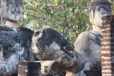 National Historical Park Sukhothai dönemi Asya medeniyet. Khampangphet içinde yer alan