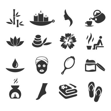 Vektör Spa Icon set 