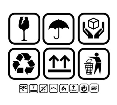 Ulaşım, vektör teslim Icon set