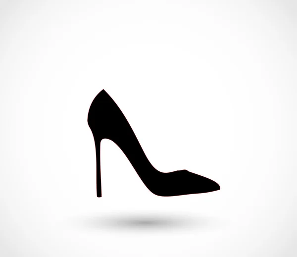 Black high heels icon vector — Διανυσματικό Αρχείο
