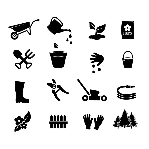 vektör Bahçe Icon set