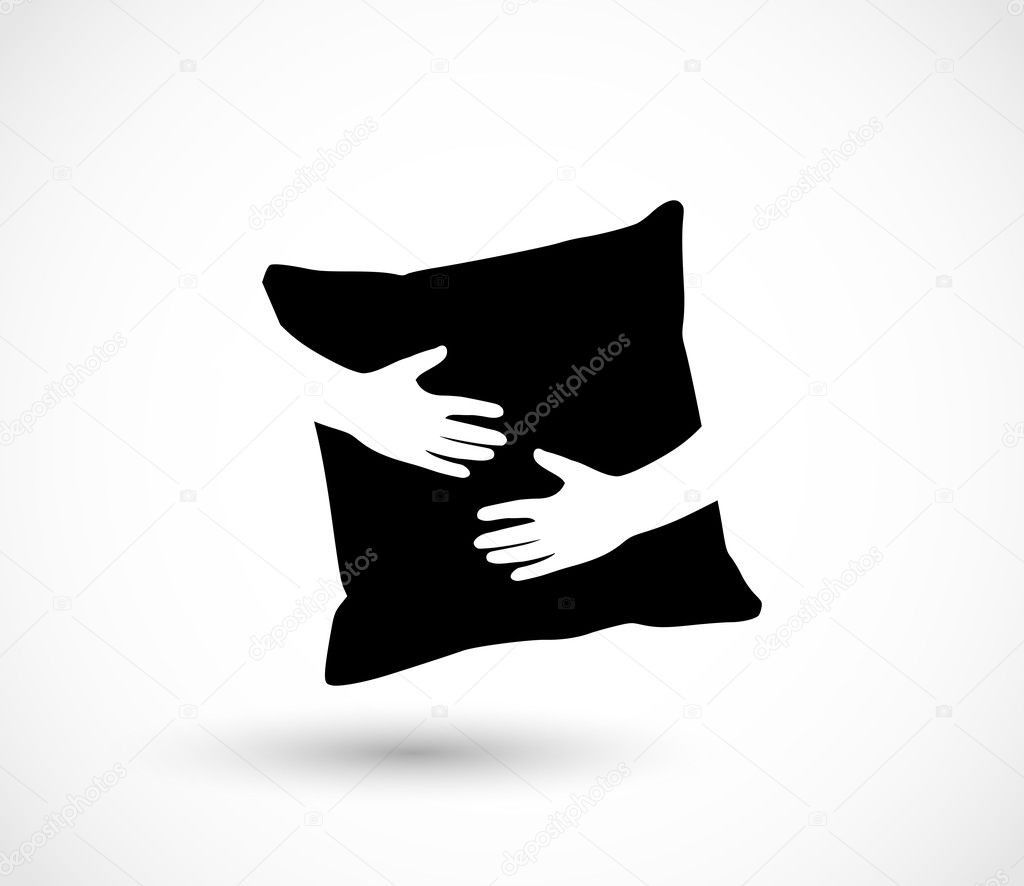 Pillow icon vector 