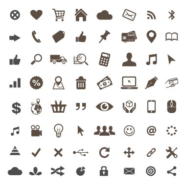 E-ticaret simge vektör ayarla 