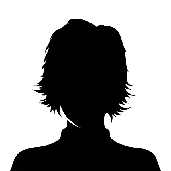 Imagem de perfil de mulher - vector — Vetor de Stock