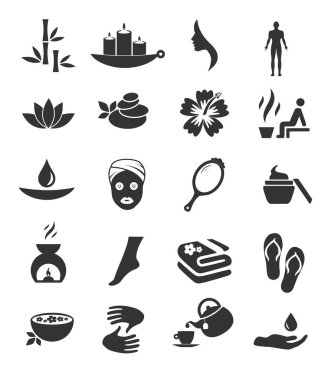 Vektör Spa Icon set 