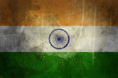 Hindistan grunge bayrak vintage sanat