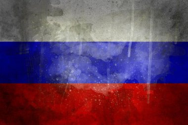 Rusya grunge bayrak vintage sanat