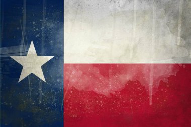 Texas grunge flag  clipart