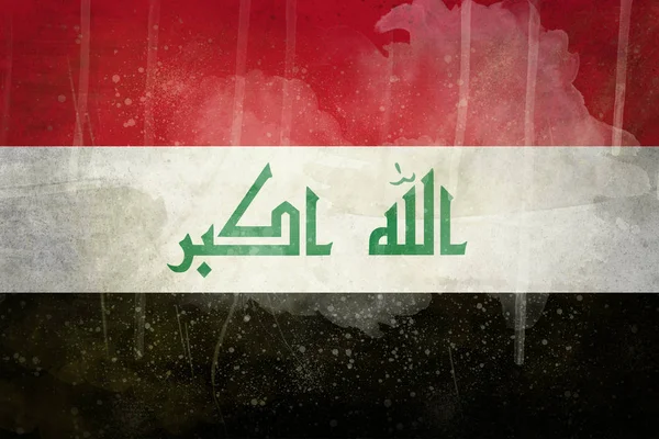 Flaga gwiazda Iraku — Zdjęcie stockowe