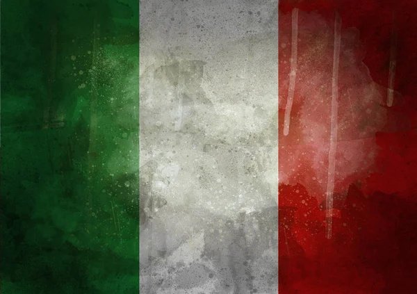 Itália grunge bandeira arte do vintage — Fotografia de Stock