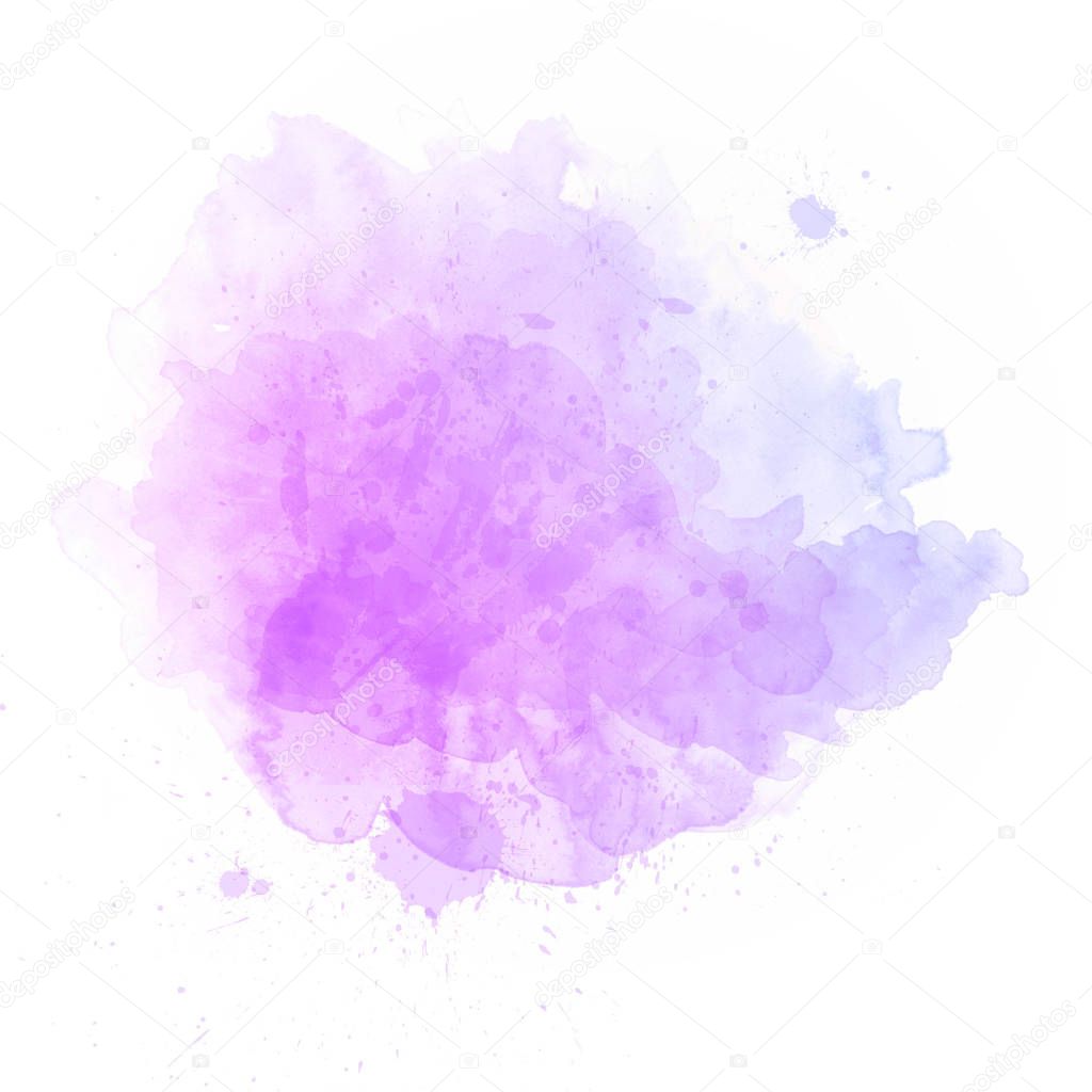 Blue watercolor splash art