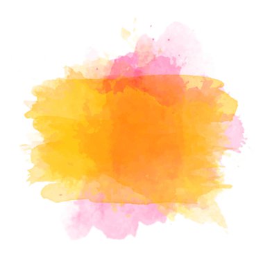 Turuncu suluboya sıçrama vektör 