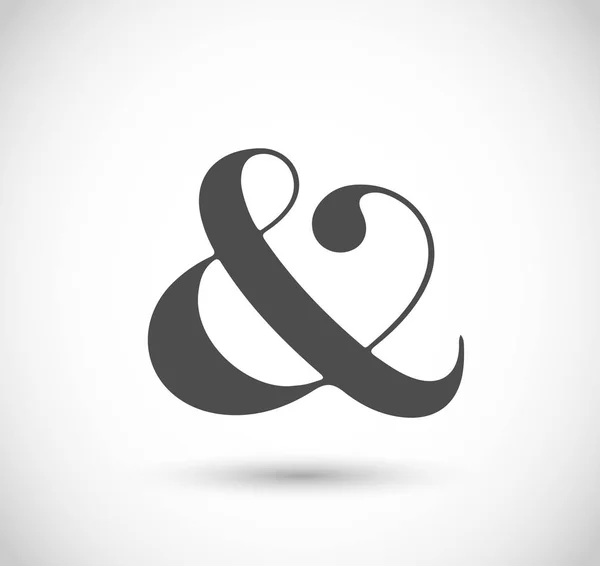 Decorative ampersand vector — Stock Vector