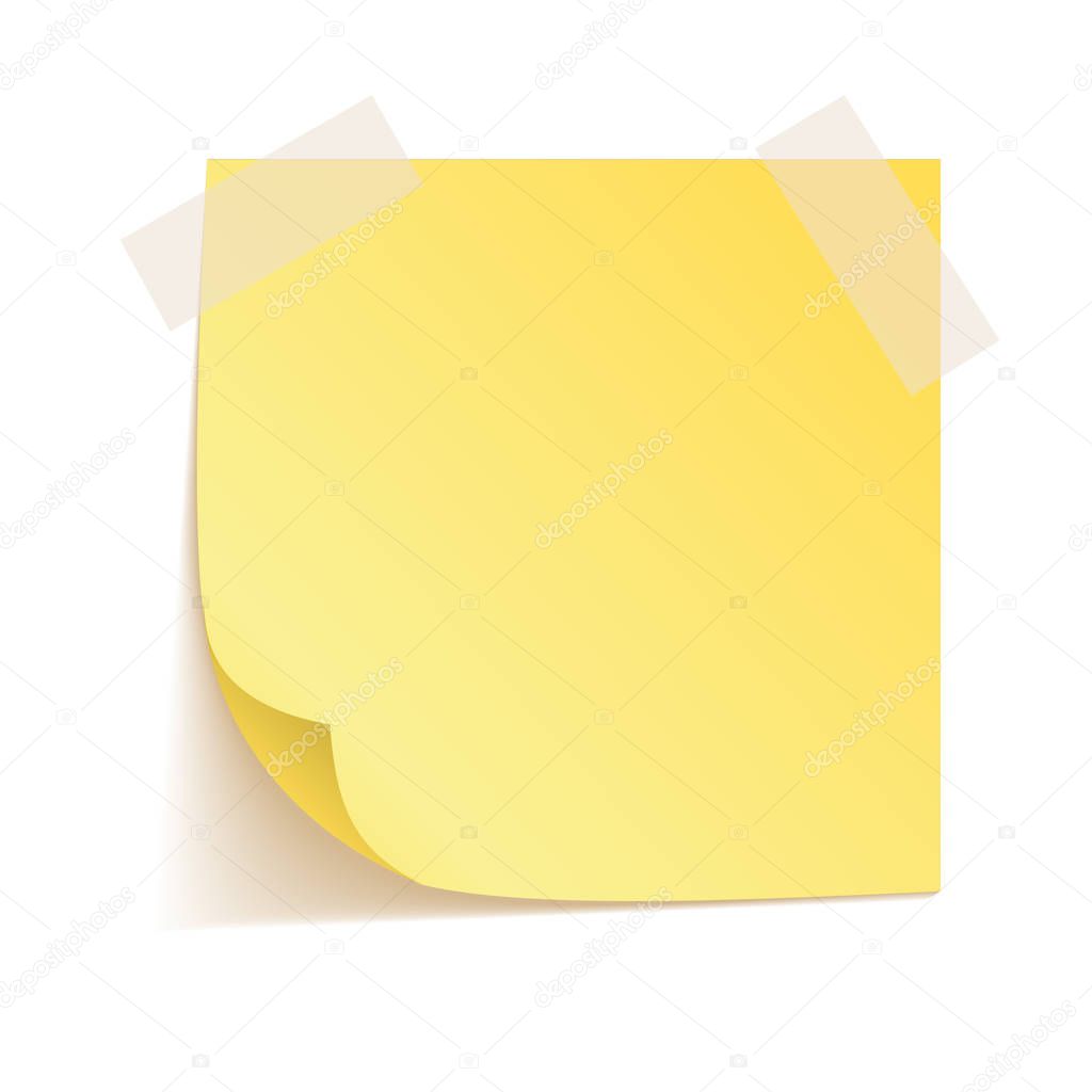 Yellow sticker vector art