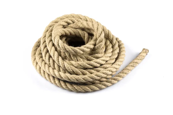 Ship Ropes Knot Isolated Background — Stock Photo, Image