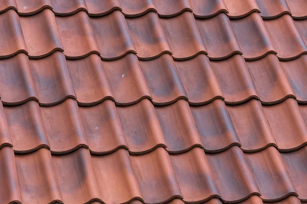 Azulejos Rojos Textura Fondo Del Techo Una Casa — Foto de Stock