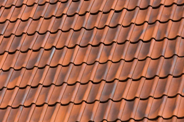 Red tiles roof background — Stock Photo, Image