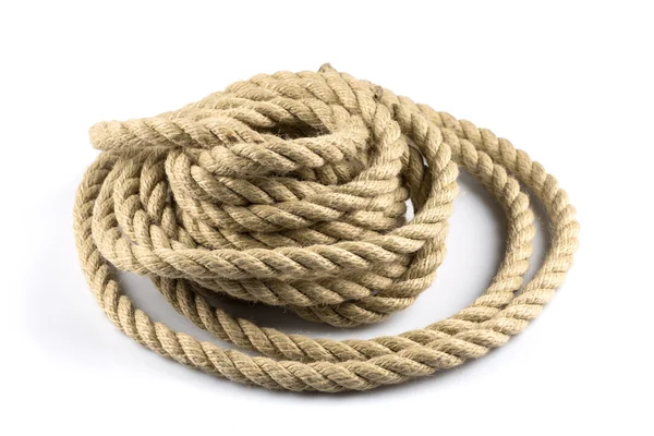 Stáčené tlusté lano — Stock fotografie