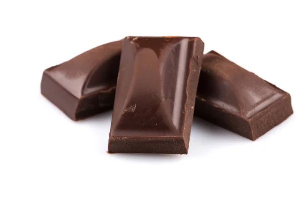 Pila di pezzi di cioccolato — Foto Stock