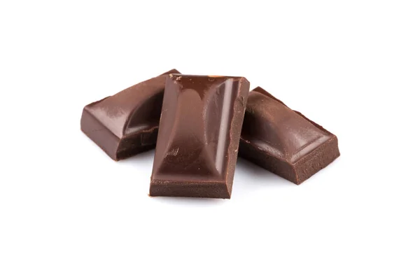 Stapel chocoladestukjes — Stockfoto