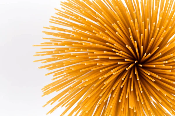 Flower of whole wheat spaghetti — Stock Photo, Image