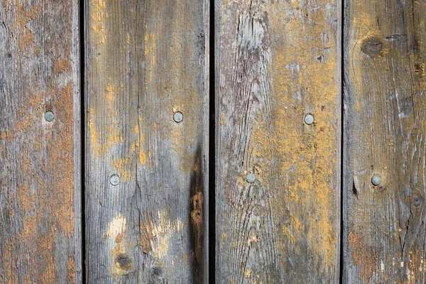 Houten achtergrond verweerd hout en ruusty nagels — Stockfoto