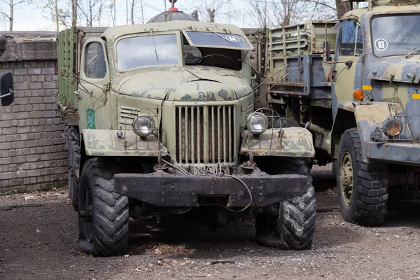 Camión Soviético Zil 164 Pista Museo Tallin Estonia Mayo 2014 —  Fotos de Stock