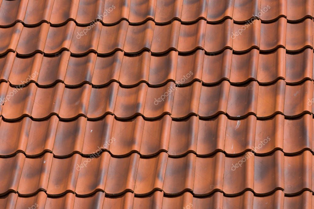 Fondo de techo de tejas rojas — Foto de stock © romantsubin #144987629