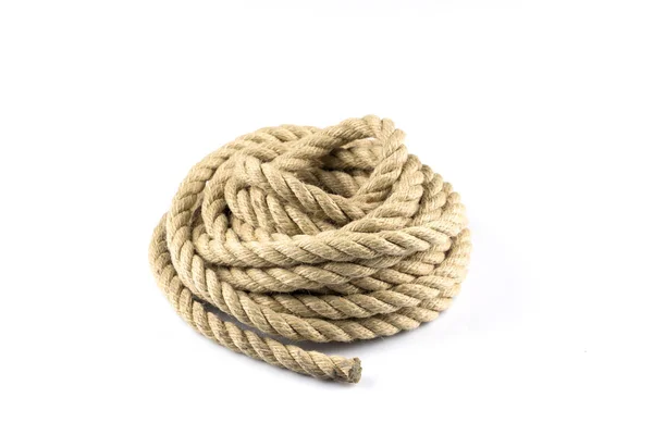 Ship Ropes Knot Isolated Background — Stock Photo, Image