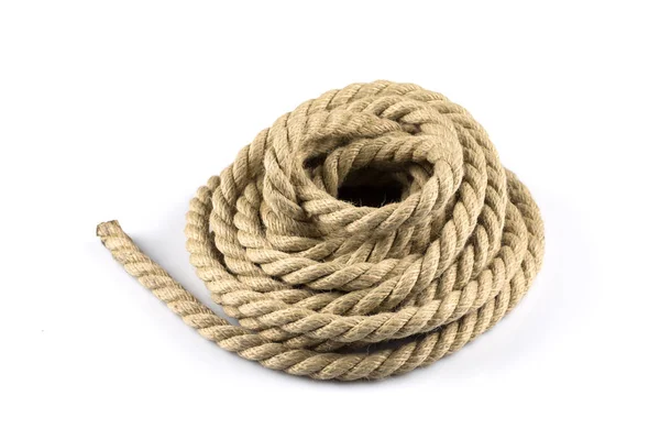 Ship Ropes Knot Isolated Background — Stock Photo, Image